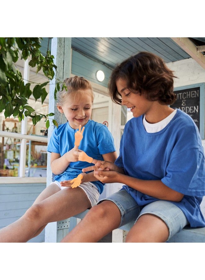 ZAKVOOR 16 Pcs Tiny Finger Hands Mini Rubber Finger Puppets Realistic Little Hand Finger For Puppet Show Gag Performance Party Favors - Image 5