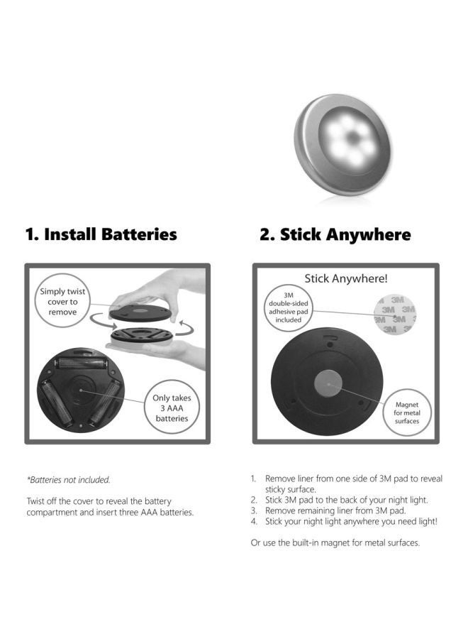 NIBEMINENT 6-LED Infrared PIR Motion Sensor Night Light  - Image 4