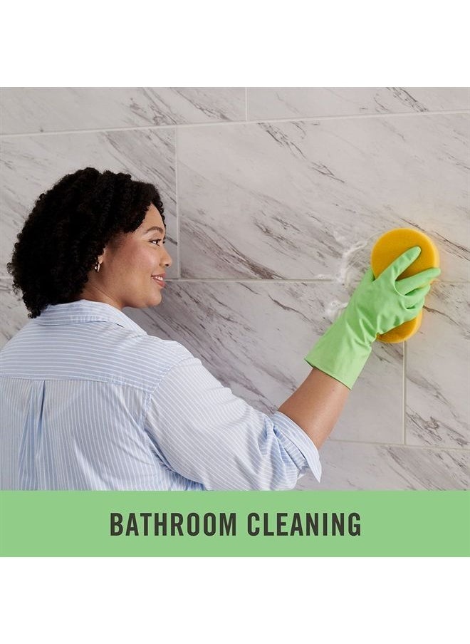 Martha stewart - Medline Aloe-Infused Cleaning Gloves |Reusable Latex Gloves for Household Cleaning | Flocklined Cleaning Gloves | Slip-Resistant Dishwashing Gloves |S/M, Green, 1 Pair (Pack of 3) - Image 1