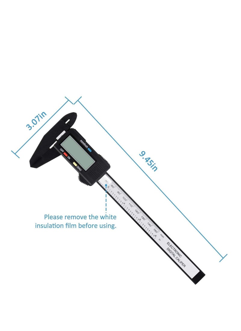Adoric - Digital Calip Adoric 0-6" calipers measuring tool electronic micrometer caliper with large LCD screen auto off feature inch and millimeter conversion - Image 1