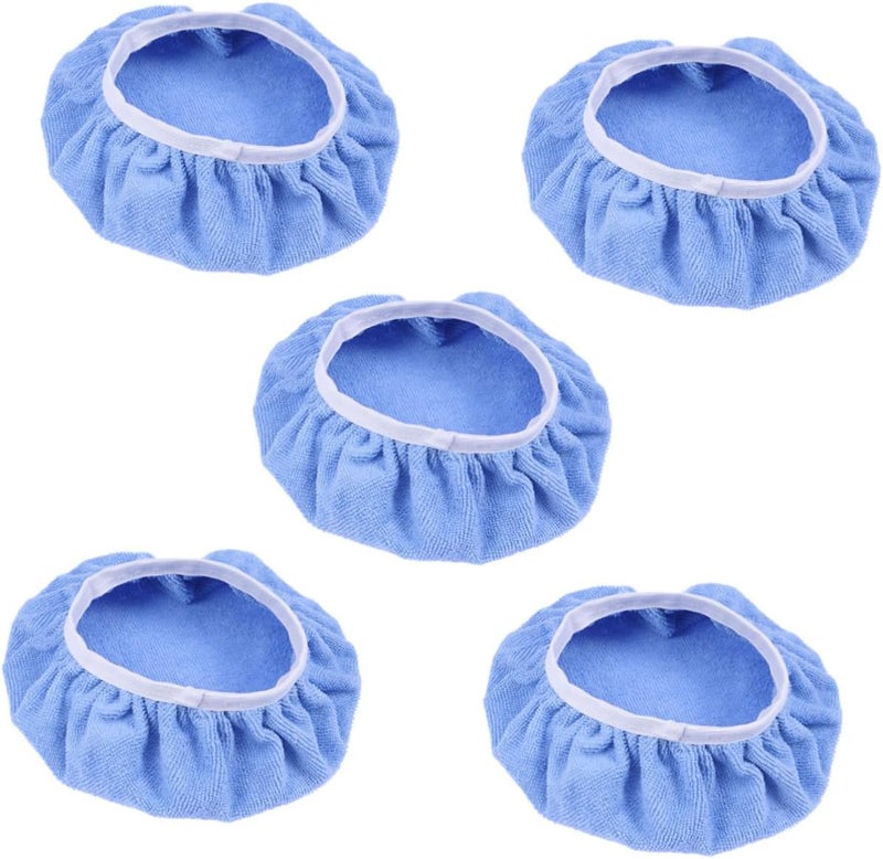 MAGICLULU 5pcs Car Polishing Wax Buffer Pads Microfiber Bonnet for Car Wax Applicator - Image 1