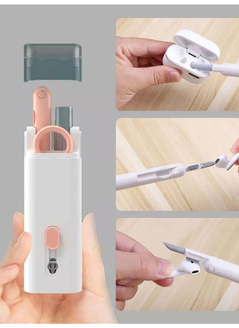 TECHNO 8Q - Multifunctional 7 In 1 Airpods Headphone Keyboard and Screen Cleaning Kit - Image 1