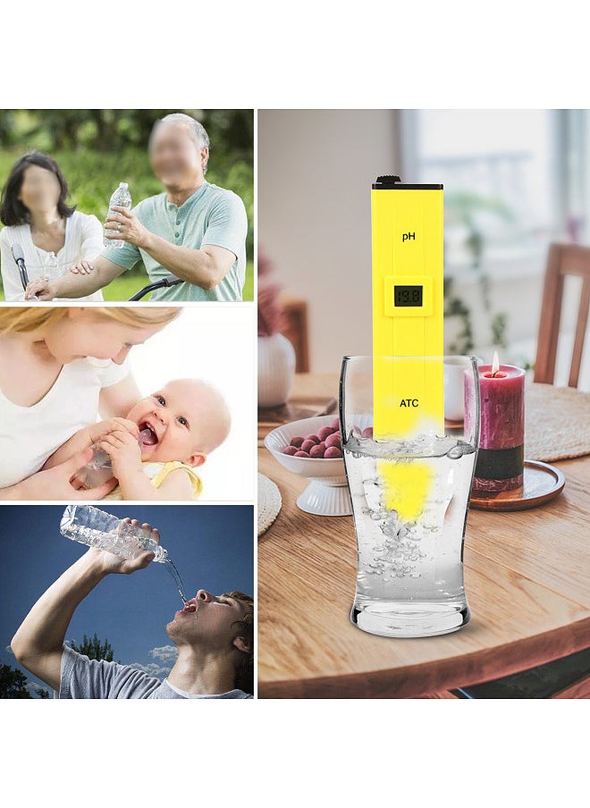 Generic - Digital PH Meter LCD Display Digital Water PH Tester Meter with ATC for Household Drinking Water Hydroponics Aquariums Swimming Pools Spa - Image 1