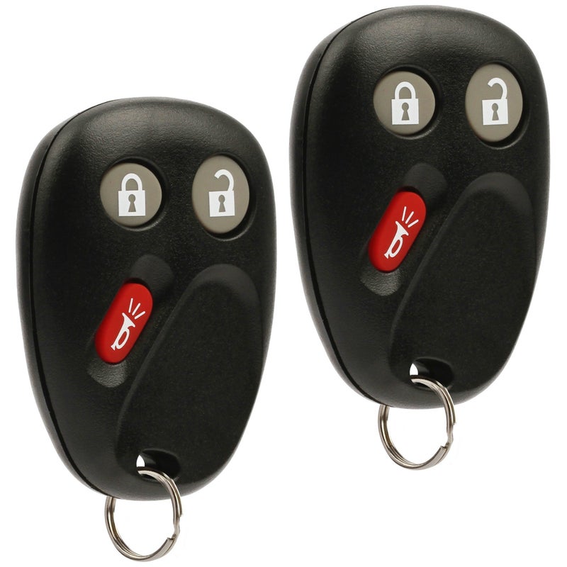 USARemote Key Fob Keyless Entry Remote fits 2003-2006 Chevy Tahoe Suburban Silverado Avalanche Equinox SSR/GMC Sierra Yukon/Cadillac Escalade/Hummer H2 / Pontiac Torrent/Saturn Vue (LHJ011), Set of 2 - Image 1