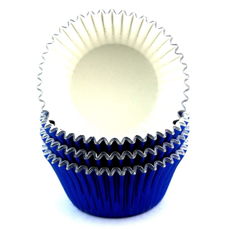 Eoonfirst Foil Cupcake Liners Standard Baking Cups 100 Pcs (Navy Blue) - Image 2