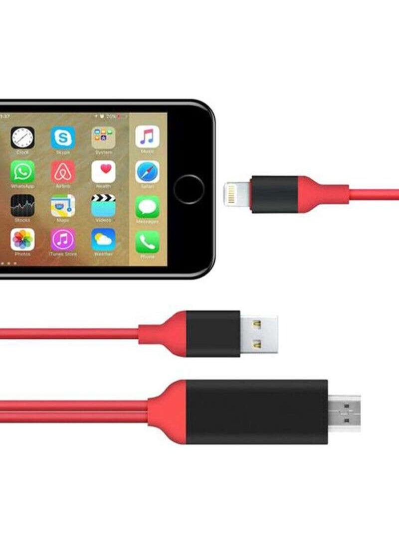 Generic - 2 In One HDMI Adapter Cable For Apple iPhone 11 2meter - Image 1
