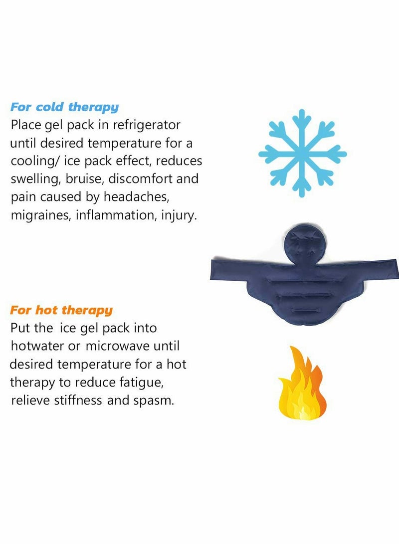 Cooling Headwear for Headaches, Reusable Ice Cap for Hot and Cold Therapy - Image 4