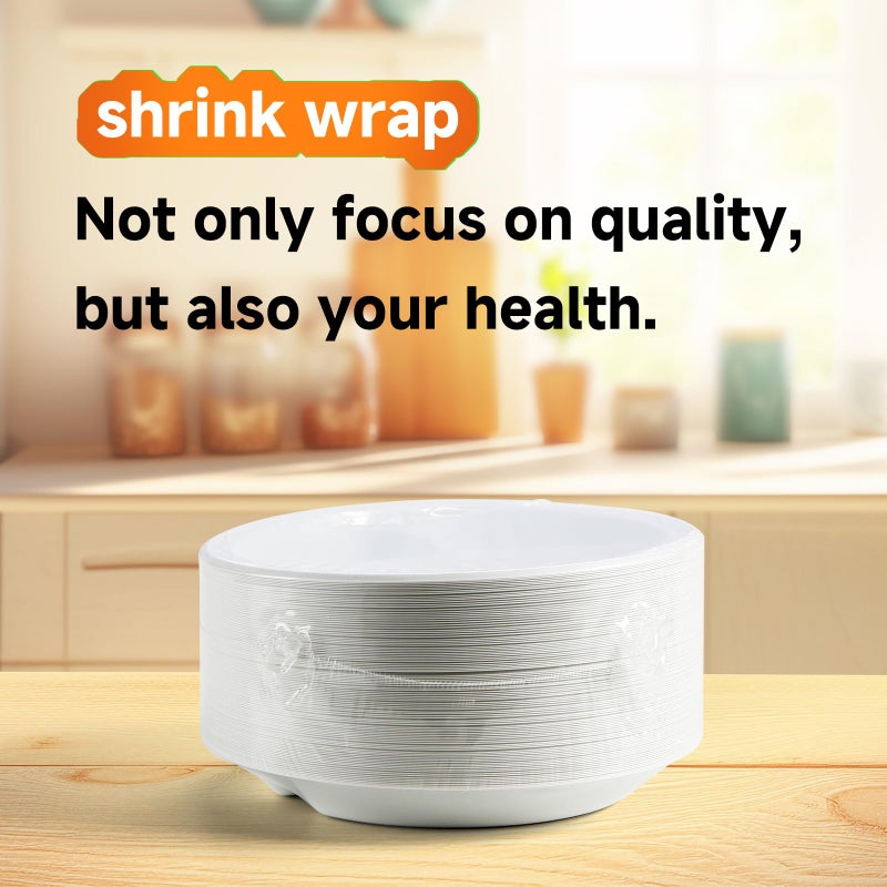 YANGRUI White Plastic Plates  10 Inch 3 Compartments Microwave Safe Disposable Plate Food Grade Material BPA Free Reusable MFPP Dinner Trays - Image 3