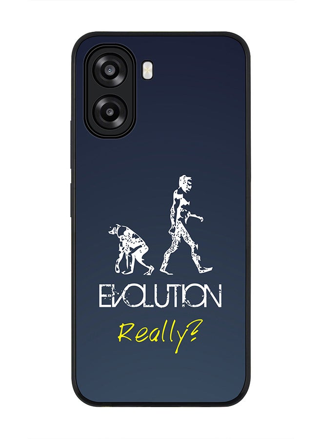 Stylizedd For Oppo A6t 5G / A6t 4G Case,Slim fit Camera Protection, Shockproof Thin Phone cover  - Evolution, Really (Grey) - Image 1