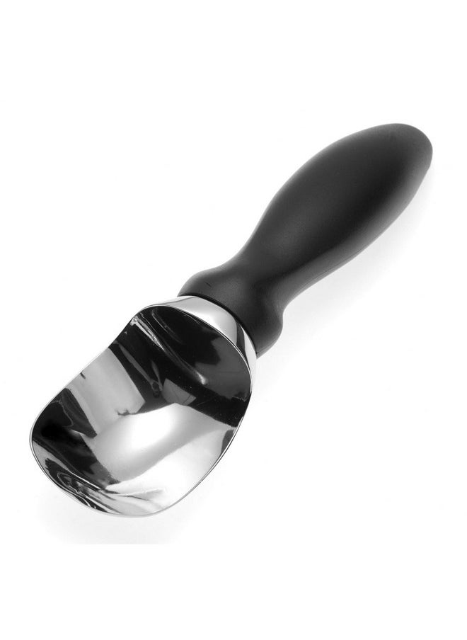 Spring Chef Spring Chef 18/8 Stainless Steel Ice Cream Scoop with Soft Grip Handle - Heavy Duty Ice Cream Scooper for Gelato, Sorbet, Cookie Dough, Melon, Sundae - Dishwasher Safe Kitchen Tool - Black  - Image 1