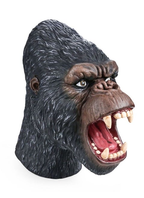 Hand Puppet Head Toy Children's Gloves Induction Sound Simulation Dinosaur Animal Interactive Toy Model Toy-Color:Chimpanzee [bag + Elevator]