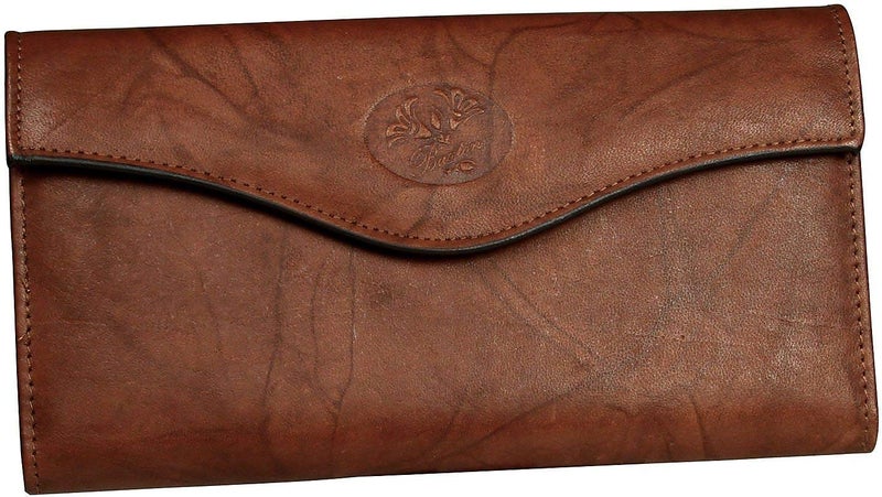 Buxton Heiress Organizer Clutch (Mahogany RFID Protected) - Image 1
