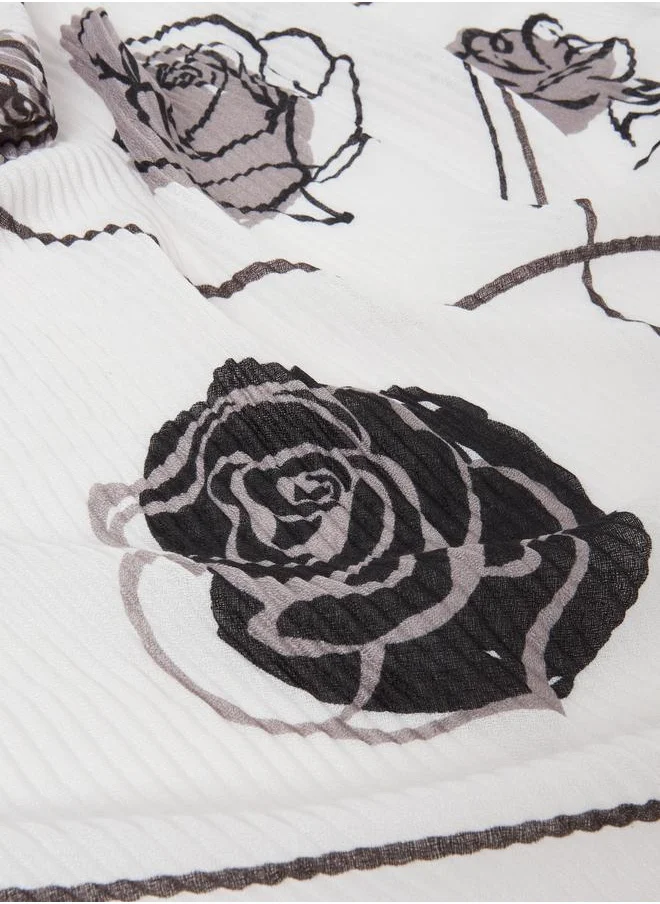 ستايلي Styli Floral Printed Scarf