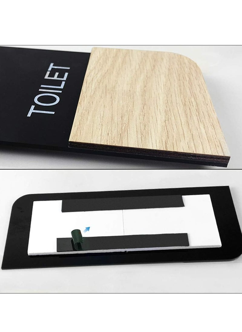 Oasisgalore Men Women Toilet Washroom Signage Door Sign Self Adhesive Sign Sticker for Toilet, Restroom  - Image 2