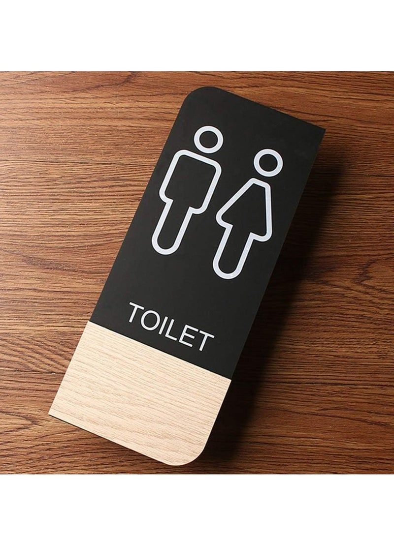 Oasisgalore Men Women Toilet Washroom Signage Door Sign Self Adhesive Sign Sticker for Toilet, Restroom  - Image 4