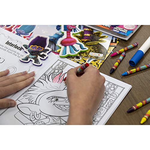 Trolls World Tour 48-Page Coloring and Activity Book with 4 Crayons, 47360 Bendon - Image 4