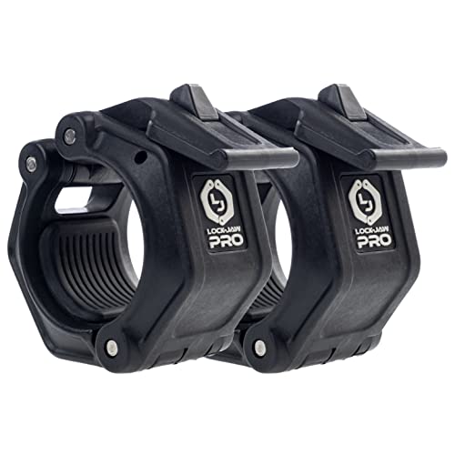 Lock-Jaw Barbell Collars Lock-Jaw PRO 2 Barbell Collar - Quick Release Barbell Clamp (All Black) - Image 1