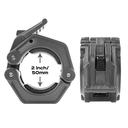 Lock-Jaw Barbell Collars Lock-Jaw PRO 2 Barbell Collar - Quick Release Barbell Clamp (All Black) - Image 4