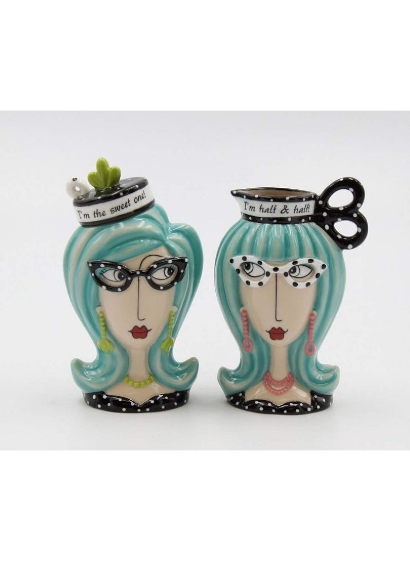 Cosmos Gifts Dollymama Creamer and SugarSpoon Set 