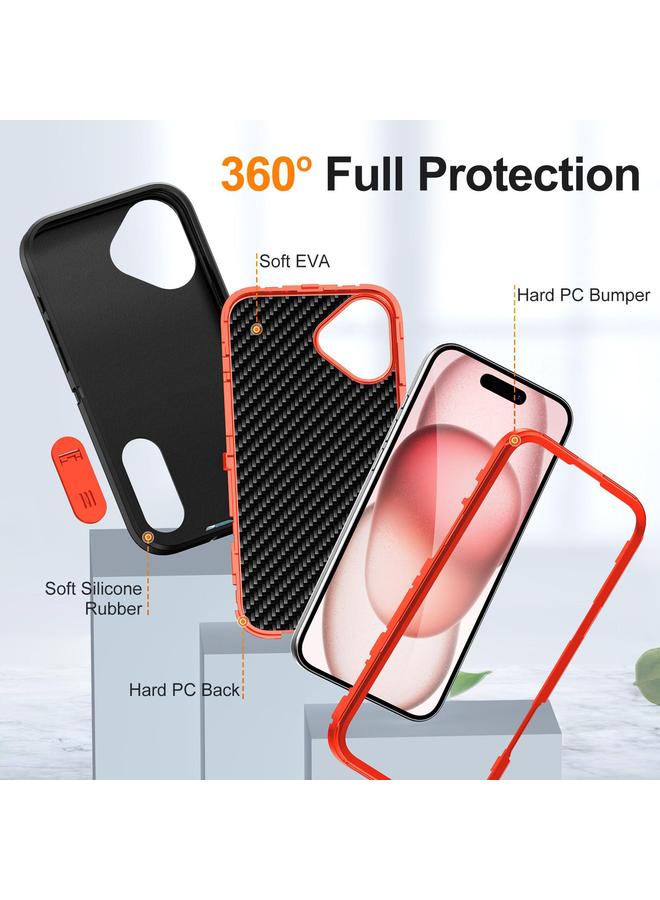 S-TOP Case For iPhone 16 Plus Defender Gen2 Rugged PC + Silicone Phone Case with Holder - Image 4