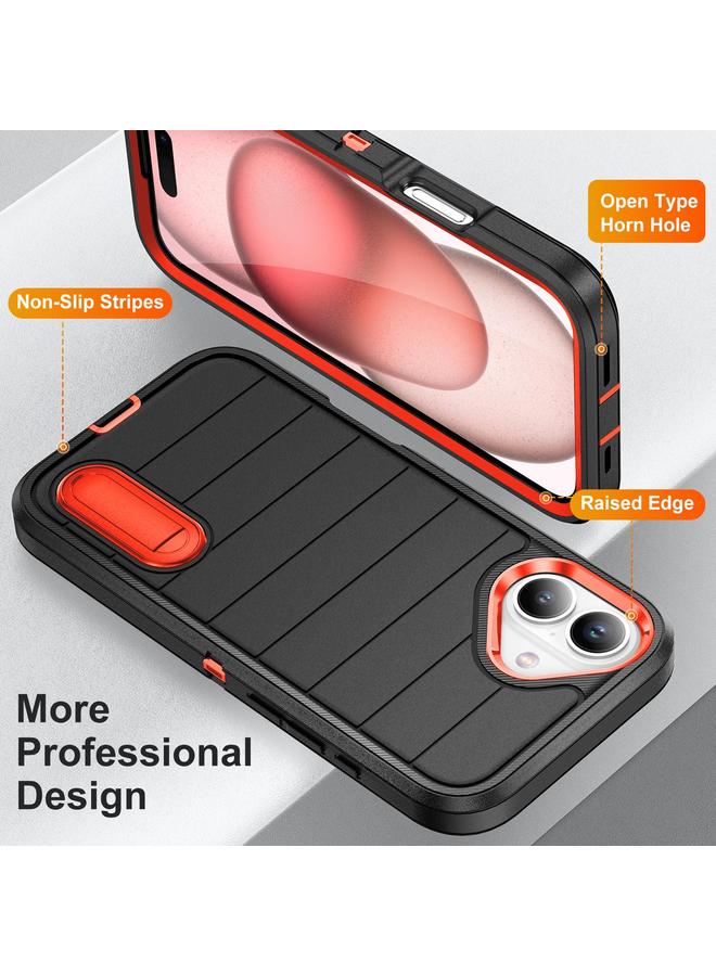 S-TOP Case For iPhone 16 Plus Defender Gen2 Rugged PC + Silicone Phone Case with Holder - Image 3
