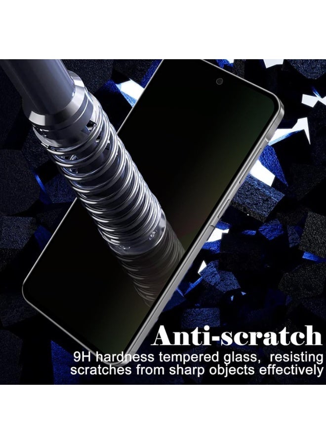 2+2 Pack for Samsung Galaxy A56 Privacy Screen Protector & Camera Lens Protector, Anti Spy Shatterproof Tempered Glass Film with Easy Installation Frame, Bubble Free Case Friendly - Image 5