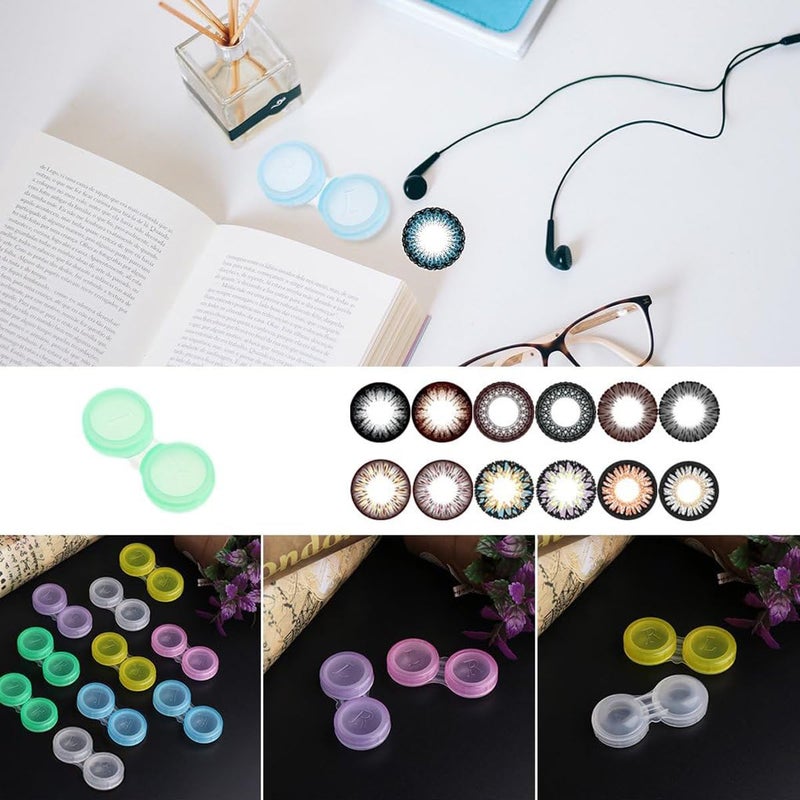 YOOHUA YOOHUA 60PCS Colorful Contact Lens Case - Bulk Eye Lense Cases, Holder Container Case  - Image 3