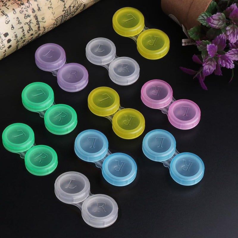 YOOHUA YOOHUA 60PCS Colorful Contact Lens Case - Bulk Eye Lense Cases, Holder Container Case  - Image 4