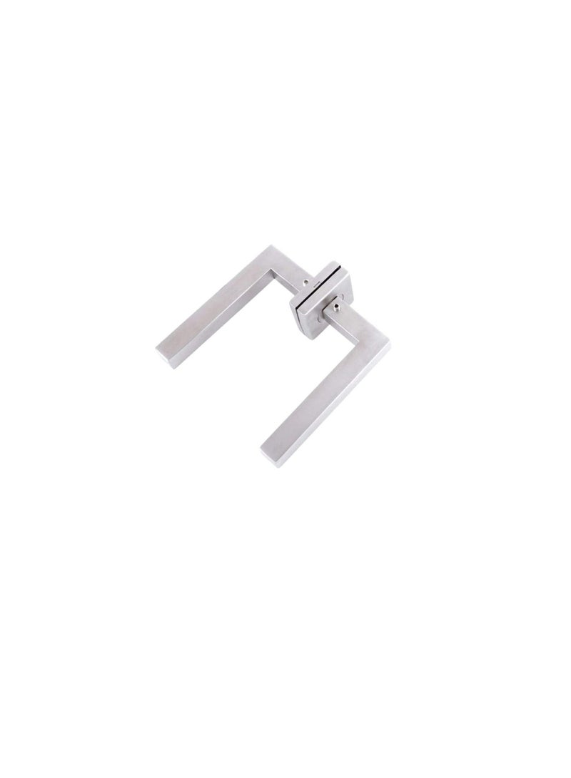 Stainless Steel SUS 304 Door Mortise Lever Handle on Round Rosette for Wooden and Metal Doors satin finish -DTTH019 - Image 2