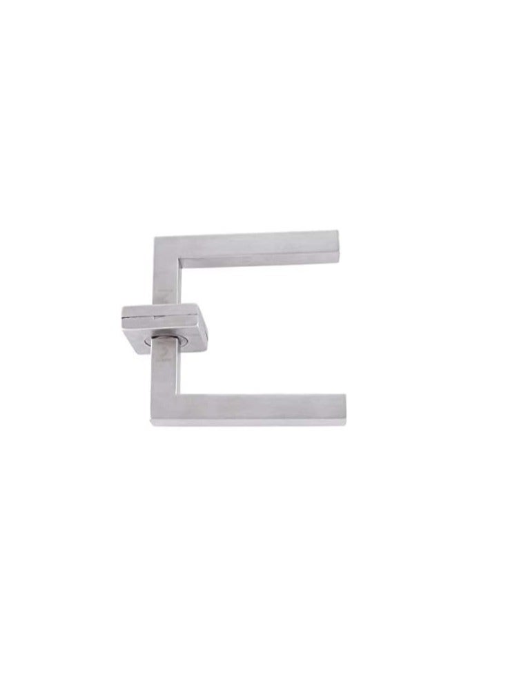 Stainless Steel SUS 304 Door Mortise Lever Handle on Round Rosette for Wooden and Metal Doors satin finish -DTTH019 - Image 1