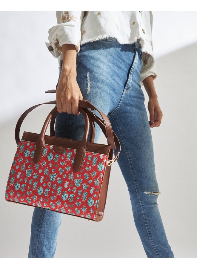 Chumbak Teal by Chumbak Wildflower Hand Bag  - Image 2