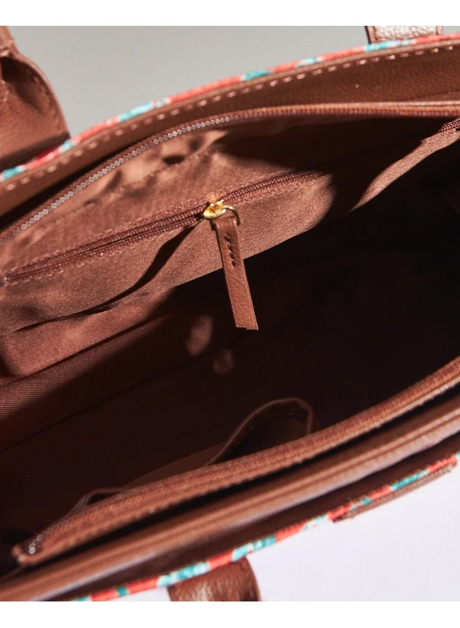 تشامباك حقيبة يد زهرية برية من تشامباك باللون الأخضر المزرق