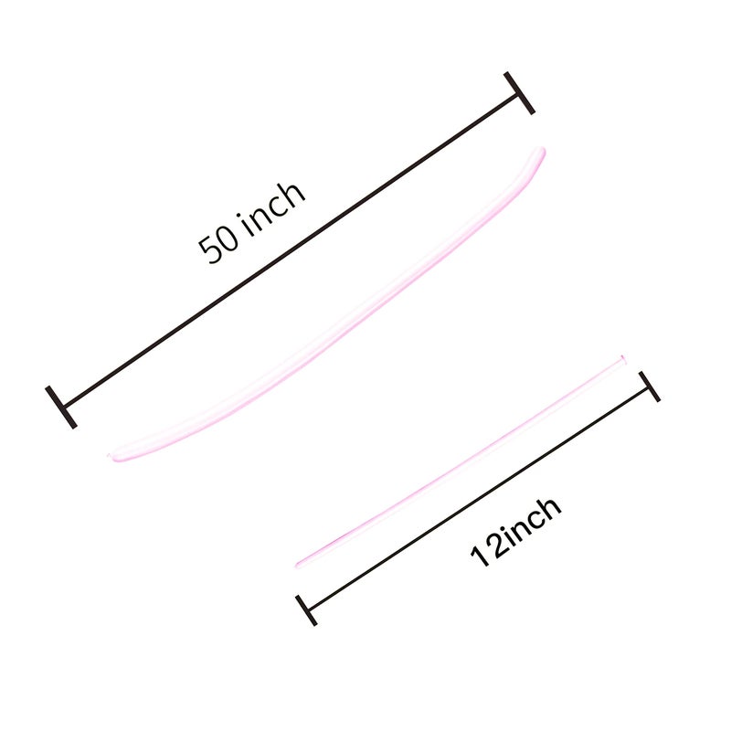 EBLLIWSM 100PCS 260Q Pale pink Magic long balloons decoration shopping mall activities, party decoration, parent-child activities. Not easy to damage, shiny and beautiful. - Image 2