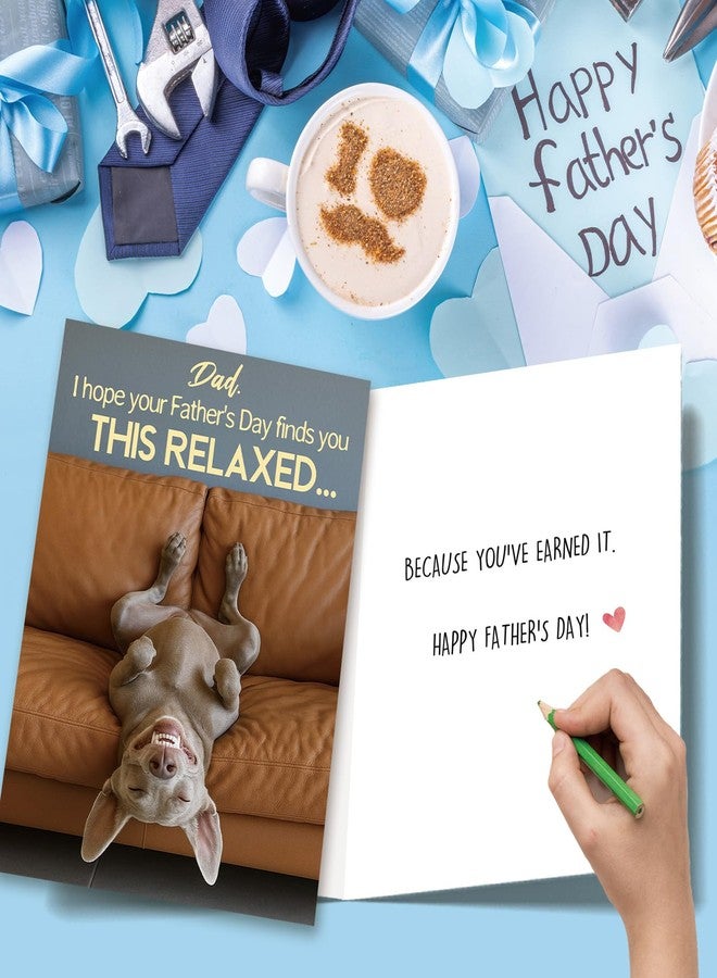 ICOOLYI Funny Fathers Day Card for Dad, Fathers Day Gift from Daughter or Son, Happy Fathers Day Gift Idea - Image 4