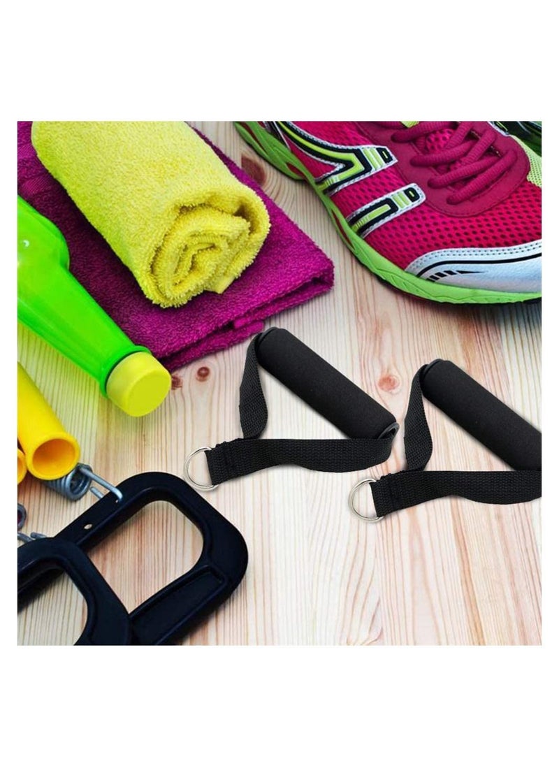 Generic Foam Handle, SYOSI 4Pcs Heavy Duty Exercise Handle Cable Pulley Handles Attachment for Resistance Bands Home Gym Machines (Black)  - Image 5