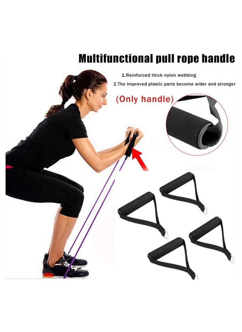 Generic Foam Handle, SYOSI 4Pcs Heavy Duty Exercise Handle Cable Pulley Handles Attachment for Resistance Bands Home Gym Machines (Black)  - Image 4