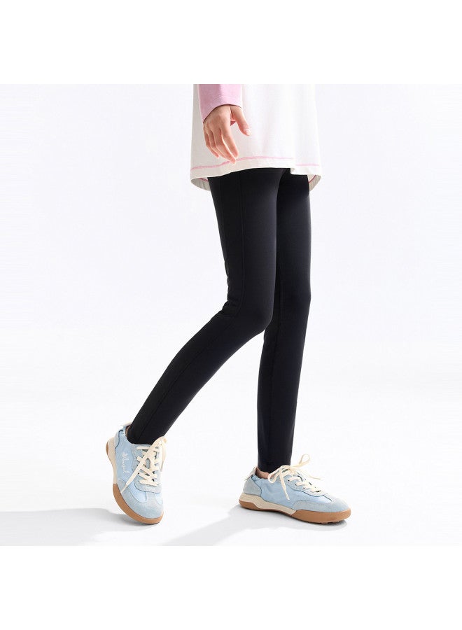 Annil ليجنز للفتيات 2025 خريف جديد مرن ضيق الموضة أسود رياضي رقيق بنطال طويل للخارج - Image 4