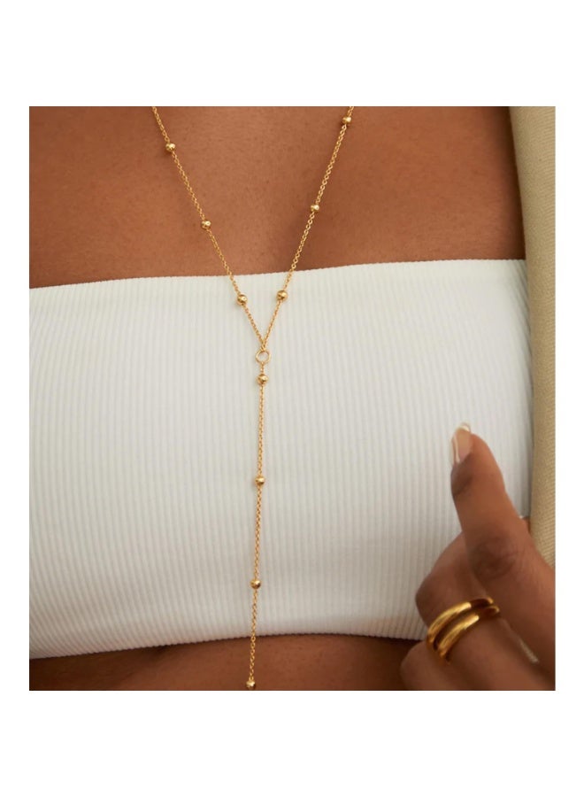 Gold Plated Body Chain for Women, Layered Bikini Waist Chain | Sexy Rhinestone Body Jewelry, Chest Belly Chain, Adjustable Fit, Crossover Design, Summer Beach Parties and Vacations - Image 4