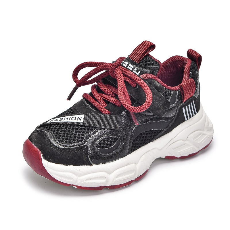 Mesh Sneakers Lightweight Flexible Sole Walking Shoes For Kids Indoor And Outdoor Activities - Image 1