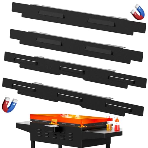 Keten Wind Guard for 36 inch Blackstone Griddle, 2-In-1 Side Guard for Use Upside & Down, Magnetic Stainless Steel Wind Screen to Protect Flames Compatible with Side Shelf, Rear Grease Cup and Hood - Image 1