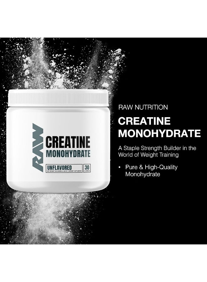 Raw Creatine Monohydrate Powder, Unflavored, 30 Servings - Image 2