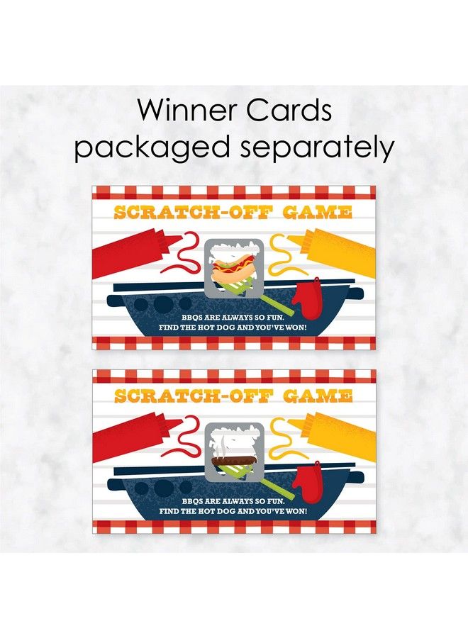 Big Dot of Happiness Fire Up The Grill Summer Bbq Picnic Party Game Scratch Off Cards 22 Count  - Image 4