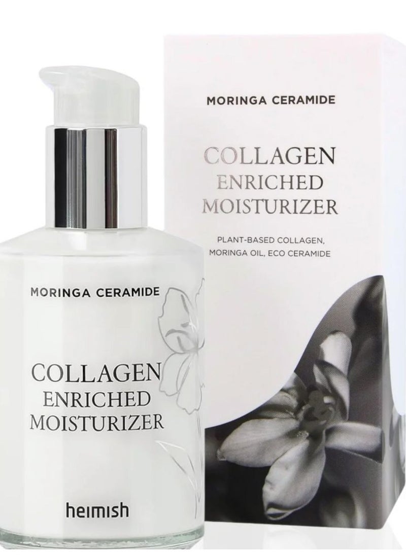 Heimish Heimish Heimish Moringa Ceramide Collagen Enriched Moisturizer 120ml: Deep Hydration and Skin Elasticity Enhancement 