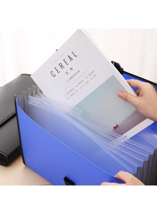 Deli Extensible file from the eb40602 deli collection, smart Press lock to improve the security of files from deli. assorted - Image 2