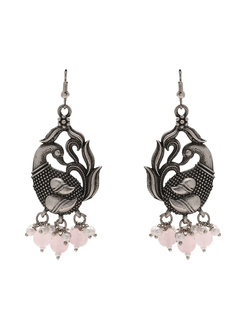 Priyaasi Contemporary Oxidised Drop Earrings