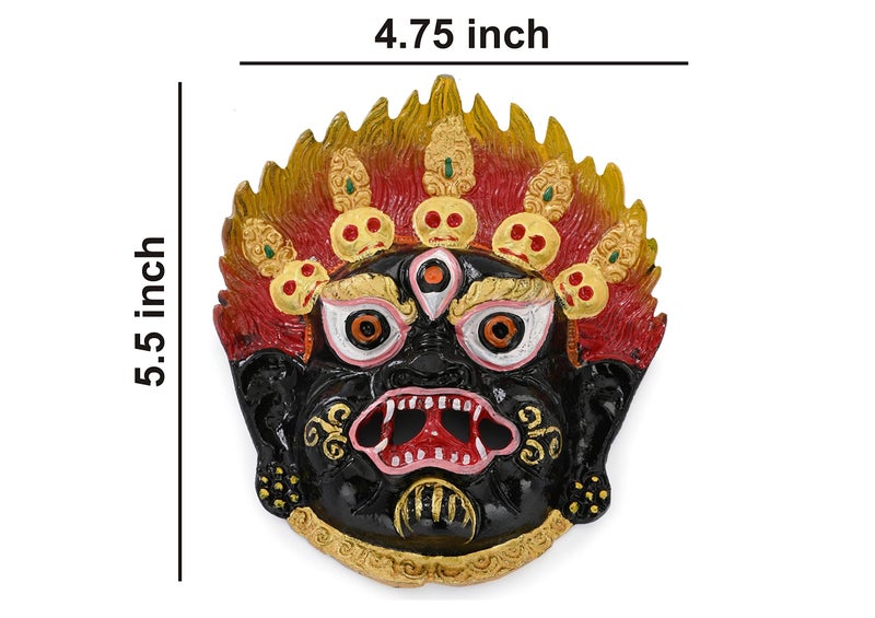Gellon Mahakaal Face Mask Wall Hanging Nazar Battu, Protect Your Home Shop & Office Entrance (Pack Of 1) (pack of 1) (pack of 1) - Image 2