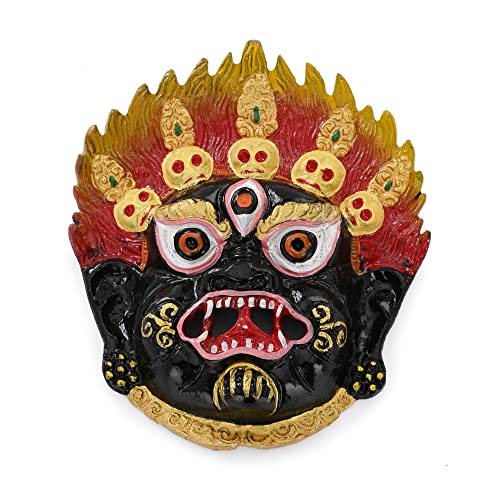 Gellon Mahakaal Face Mask Wall Hanging Nazar Battu, Protect Your Home Shop & Office Entrance (Pack Of 1) (pack of 1) (pack of 1) - Image 1