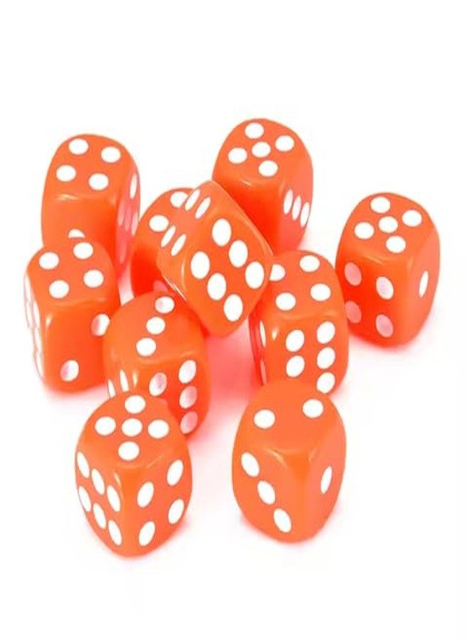 ISHARAA Six Sided 16mm Multicolour Transparent Nevy Blue & Orange Colour Combo Dice for Ludo, Maths Learning, (2 Colour Combo Dice Set) Pack of 18pcs - Image 5