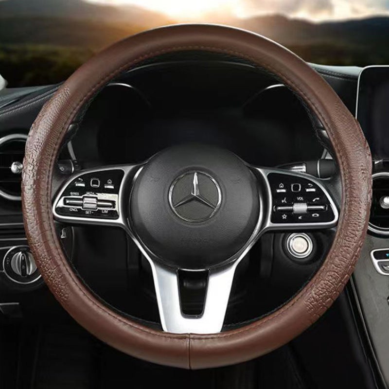 Fun Grip Leather Steering Wheel Cover - Image 4