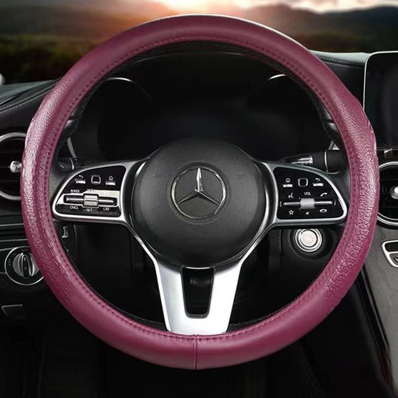 Fun Grip Leather Steering Wheel Cover - Image 2